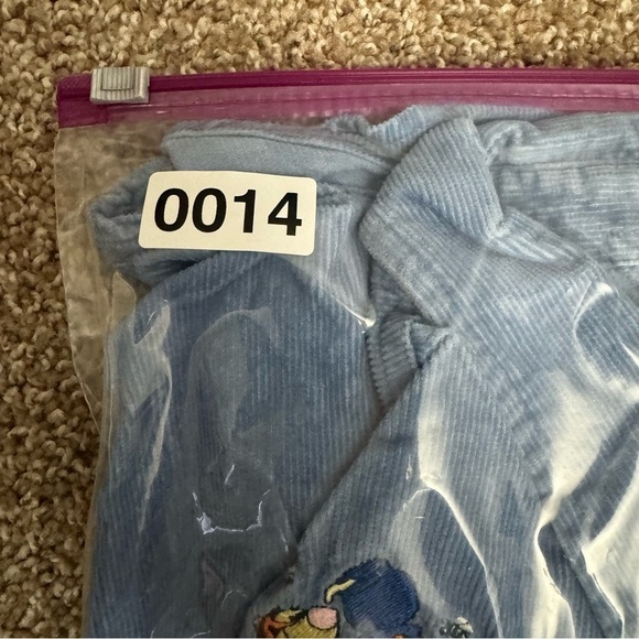 Disney Pooh & Friends Unisex Blue Embroidered Corduroy Jacket Size XL - Picture 5 of 5